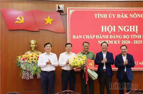 Giám đốc Công an tỉnh Đắk Nông tham gia Ban Chấp hành, Ban Thường vụ Tỉnh ủy