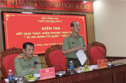 Kiểm tra kết quả Phong trào thi đua Vì an ninh Tổ quốc năm 2024