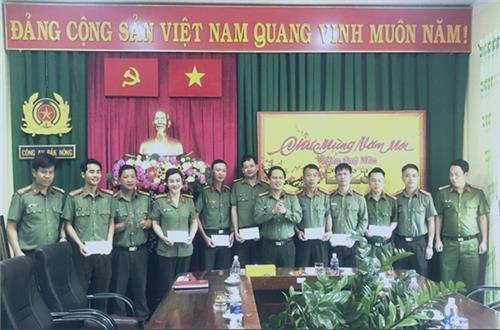 Giám đốc Công an tỉnh Đắk Nông kiểm tra công tác bảo đảm ANTT Tết Nguyên đán 2023 tại huyện biên giới