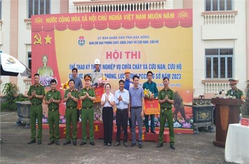 UBND tỉnh Đắk Nông tổ chức Hội thao nghiệp vụ chữa cháy và cứu nạn, cứu hộ của lực lượng dân phòng, phòng cháy chữa cháy cơ sở