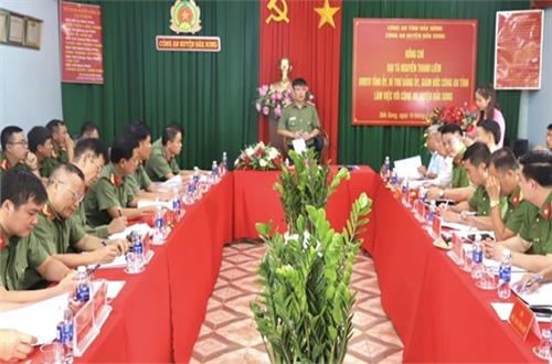 Đắk Nông: Thực hiện hiêu quả quy chế phối hợp giữa Đảng uỷ Công an tỉnh với các huyện uỷ, thành uỷ