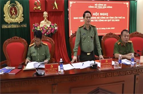 Công an tỉnh Đắk Nông triển khai các nhiệm vụ trọng tâm những tháng cuối năm 2023