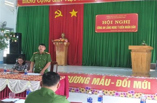 Krông Nô: Công an xã Quảng Phú tổ chức Hội nghị “Công an lắng nghe ý kiến nhân dân”