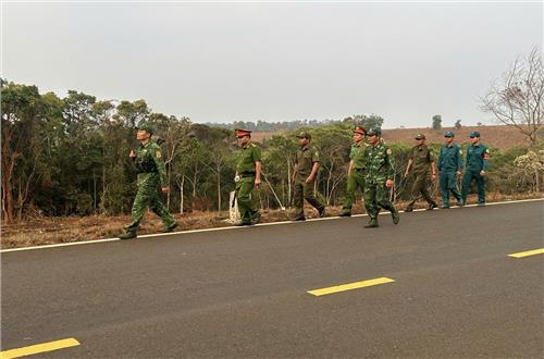 Công an xã Quảng Trực giữ vững an ninh, trật tự 