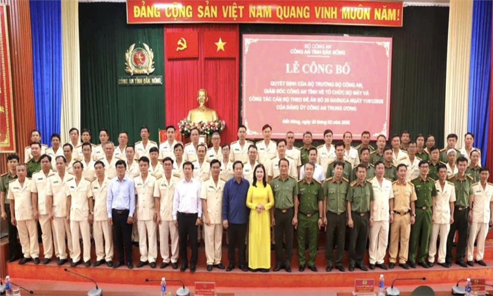 Công an Đắk Nông vận hành hiệu quả tổ chức bộ máy mới