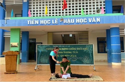 Krông Nô: Công an huyện Krông Nô tổ chức tuyên truyền phòng, chống đuối nước và tai nạn thương tích ở trẻ em 
