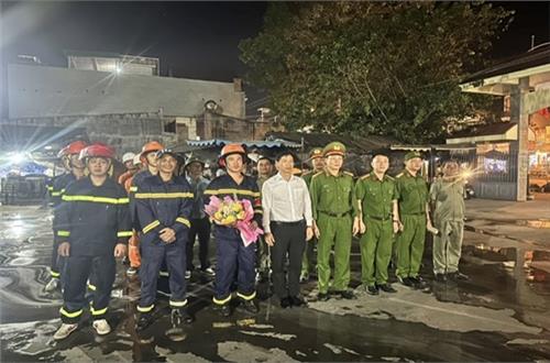 Công an huyện Cư Jút tổ chức thực tập phương án chữa cháy, cứu nạn, cứu hộ