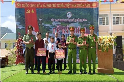 Đắk Nông: Công an huyện Đắk Glong xây dựng 2 nhà tình nghĩa và nhận đỡ đầu 5 cháu mồ côi