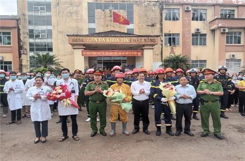 Thực tập phòng chống cháy nổ tại Bệnh viện đa khoa tỉnh Đắk Nông
