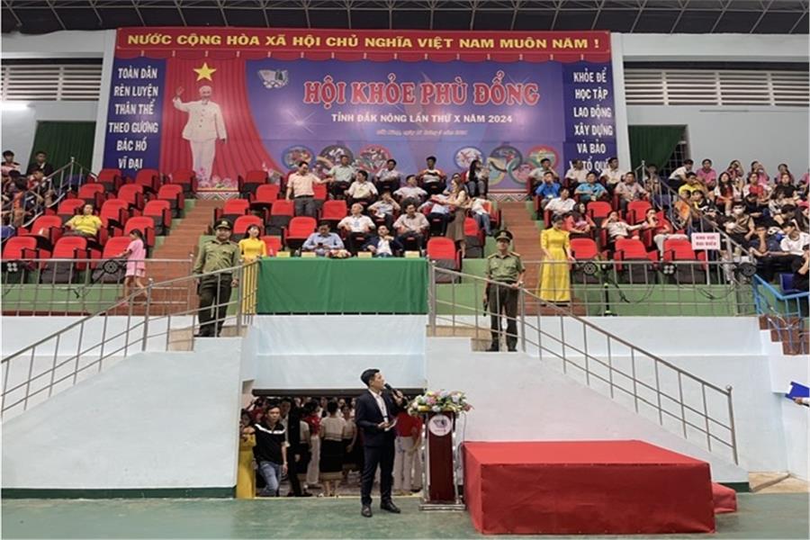 Phòng An ninh chính trị nội bộ bảo đảm ANTT Hội khoẻ Phù Đổng tỉnh Đắk Nông lần thứ X, năm 2024