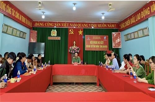 Công an huyện Đắk Song tổ chức hội nghị sơ kết mô hình “Quỹ tình thương”