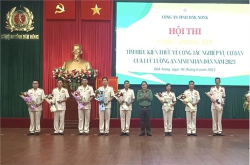 Đắk Nông: Sôi nổi vòng chung kết hội thi tìm hiểu kiến thức về công tác nghiệp vụ cơ bản của lực lượng ANND năm 2023