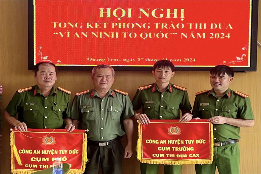 Cụm thi đua số 2 (Khối Công an xã) thuộc huyện Tuy Đức tổng kết phong trào thi đua Vì ANTQ năm 2024