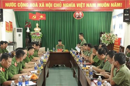 Giám đốc Công an tỉnh Đắk Nông kiểm tra  công tác bảo vệ an ninh, trật tự huyện Cư Jút