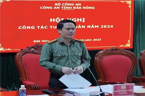 Công an Đắk Nông triển khai công tác tuyển quân năm 2024
