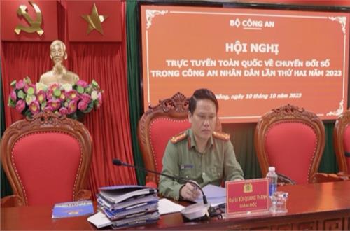 Hội nghị trực tuyến chuyển đổi số trong CAND lần thứ hai năm 2023