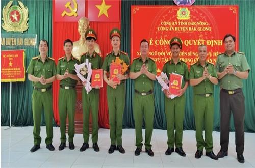 Công an Đắk Nông tổ chức lễ xuất ngũ cho chiến sĩ hoàn thành thực hiện nghĩa vụ tham gia Công an nhân dân