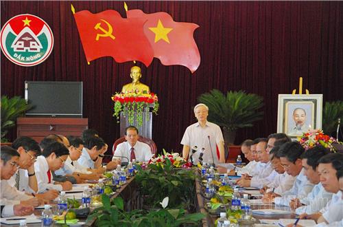 Tổng Bí thư Nguyễn Phú Trọng với Đảng bộ và Nhân dân Đắk Nông
