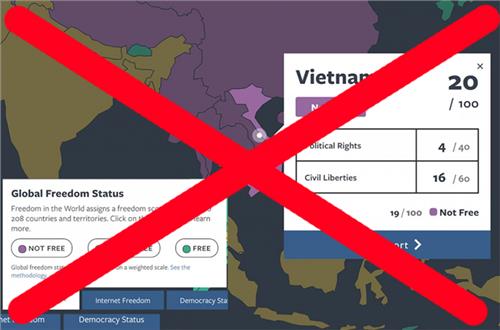 Freedom House lại cáo buộc xuyên tạc về tình hình nhân quyền tại Việt Nam