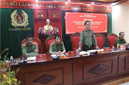 Công an Đắk Nông bảo vệ tuyệt đối an ninh, an toàn Tết Nguyên đán Qúy Mão 2023