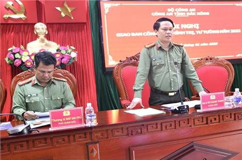 Công an Đắk Nông triển khai chương trình công tác chính trị tư tưởng năm 2023