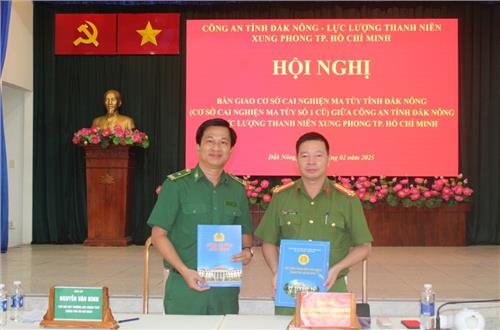 Công an tỉnh Đắk Nông tiếp nhận bàn giao cơ sở cai nghiện ma túy
