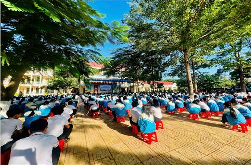 Công an phường Nghĩa Thành tổ chức tuyên truyền, phổ biến kiến thức về phòng, chống đuối nước  và trật tự an toàn giao thông trên địa bàn 