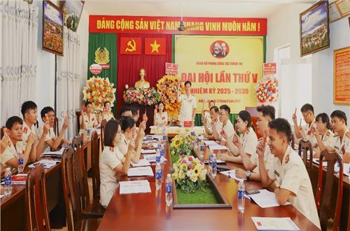Đảng bộ phòng Công tác chính trị Công an tỉnh Đắk Nông tổ chức thành công Đại hội lần thứ V, nhiệm kỳ 2025 – 2030 