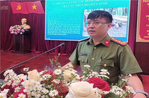 Công an tỉnh Đắk Nông chủ động thông tin chuyên đề an ninh, trật tự đến đội ngũ báo cáo viên, tuyên truyền viên