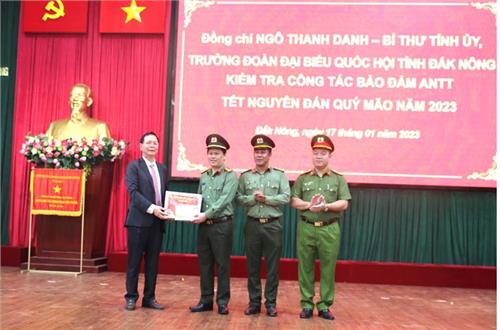 Công an Đắk Nông ra quân bảo vệ tuyệt đối an ninh, an toàn Tết Nguyên đán Qúy Mão 2023