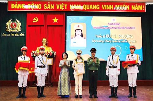 Đắk Nông: Thiếu tá Bùi Thị Phượng - Nữ cán bộ tiêu biểu, tận tuỵ trong công tác