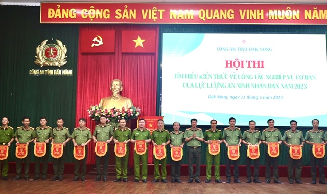 Công an Đắk Nông tổ chức hội thi tìm hiểu kiến thức về công tác nghiệp vụ cơ bản của lực lượng ANND năm 2023