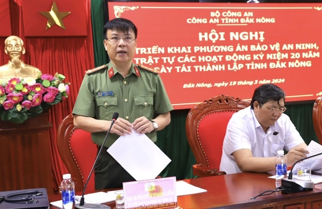 Công an Đắk Nông triển khai phương án bảo vệ ANTT Lễ kỷ niệm 20 năm Ngày tái lập tỉnh 